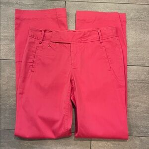 banana republic cotton & spandex martin fit straight leg pants with tab waist 6